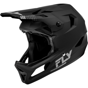 Fly Rayce Full Face BMX / DH Helmet - sz Youth M - Matte Black