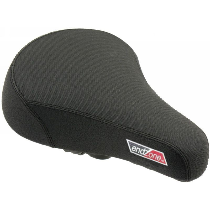 Velo Short-Nose Padded Railed BMX Seat - w/ guts - Black