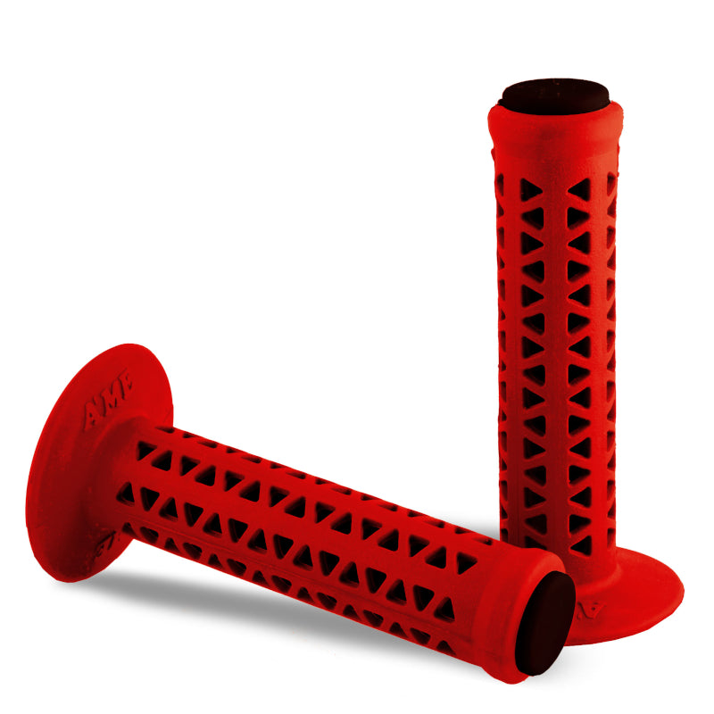 AME Unitron re-issue retro BMX grips - Red over Black