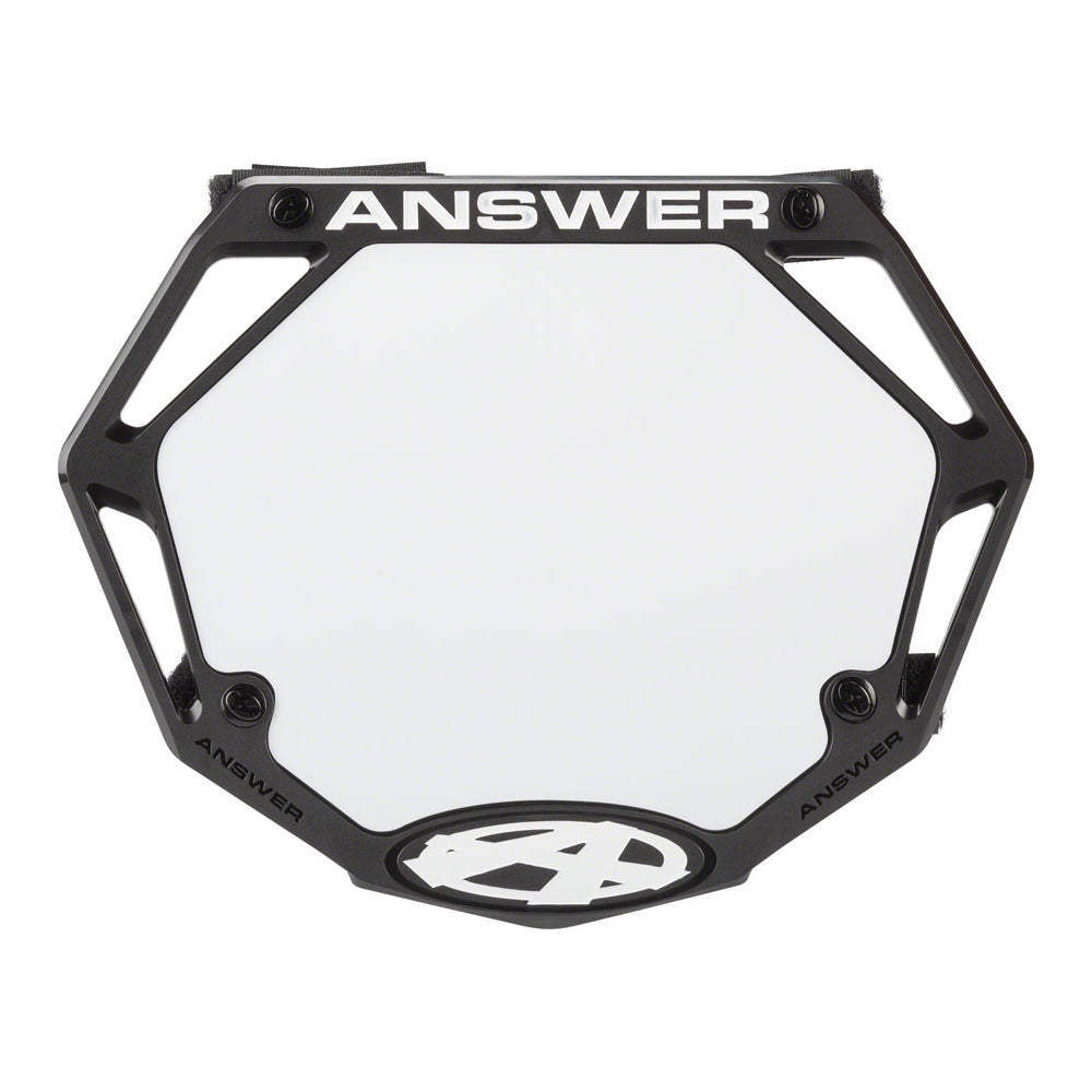 Answer BMX Mini 3D Number Plate - Black