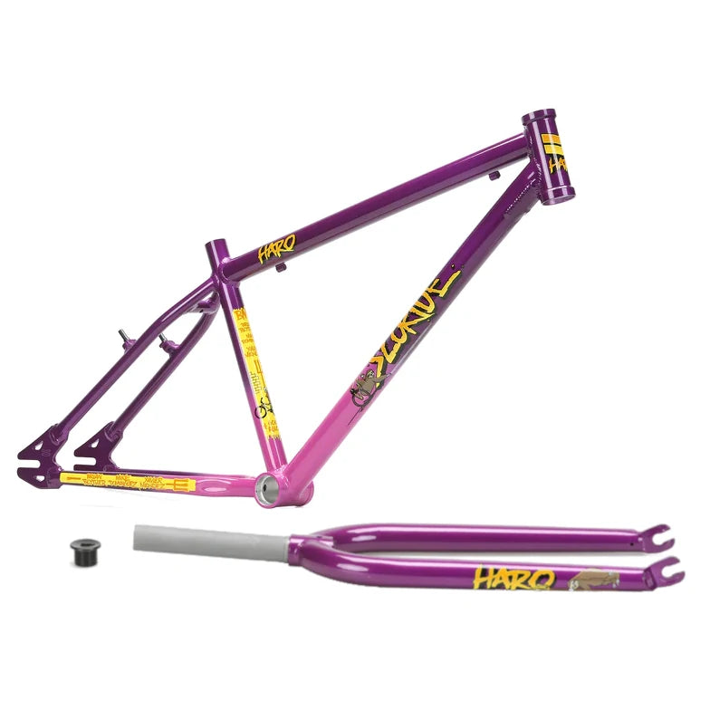Haro SloRide Frameset - 26" - Purple/Pink - Frame + Fork