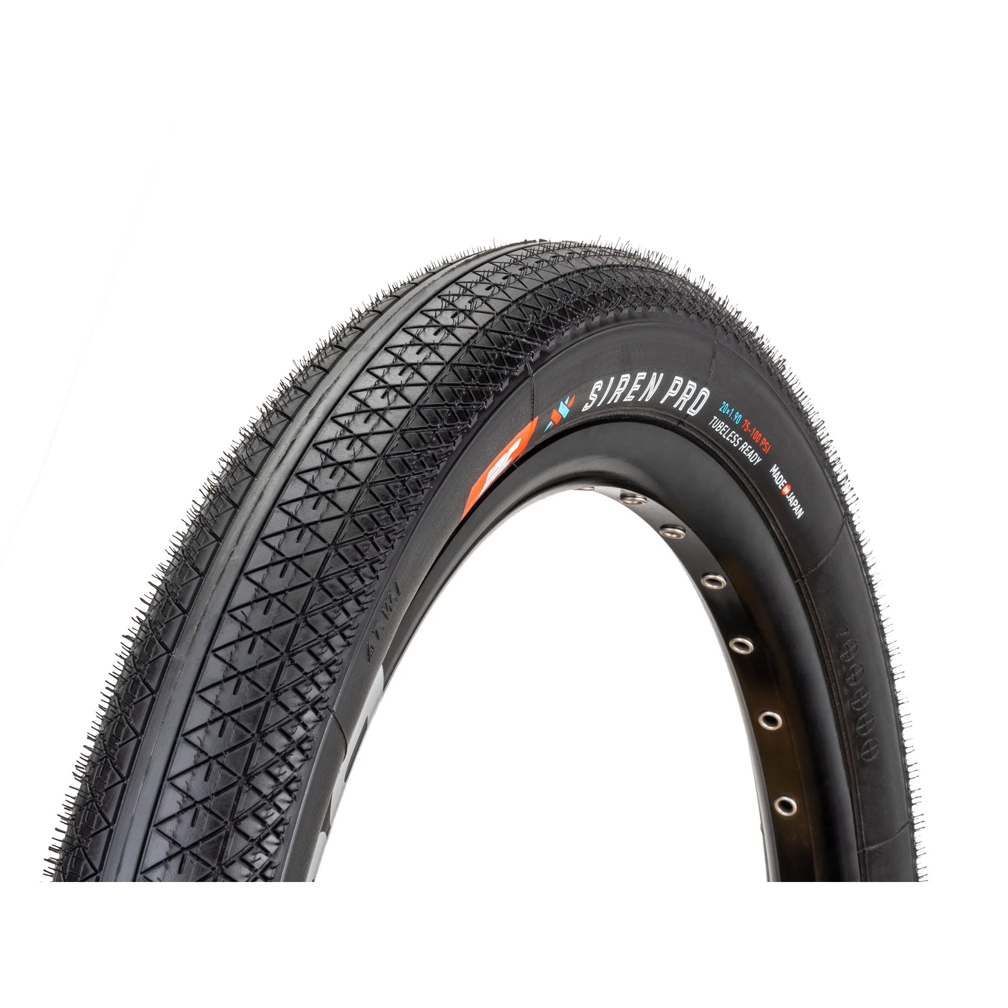 20x1.90 IRC Siren Pro Tubeless Ready BMX Race Tire - 100psi - Black