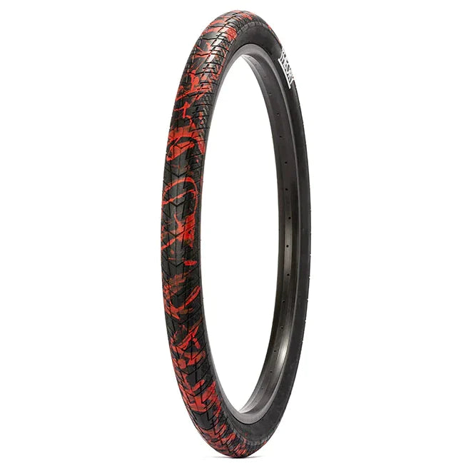 29x2.5 Theory Method BMX Tire - Black w/ Red Splatter