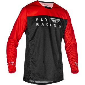 Fly Radium BMX Jersey - Youth Large (YL) - Red / Black / Gray