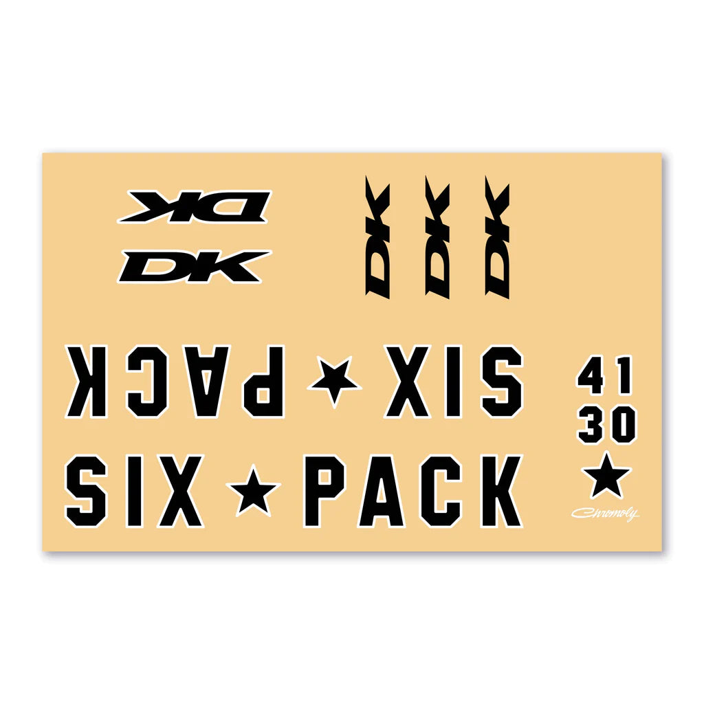 DK 2021 Six Pack BMX Decal Set