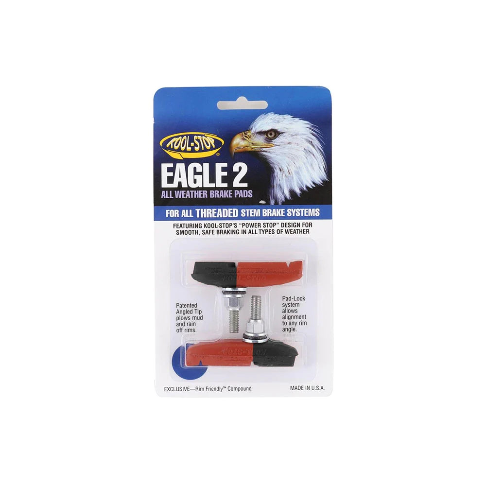 Kool Stop Eagle 2 Threaded brake pads/shoes - Dual Compound - USA Made