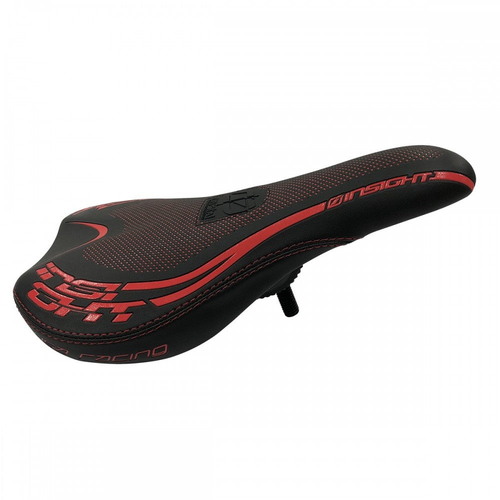Insight Pro Padded Pivotal BMX Seat - Red & Black