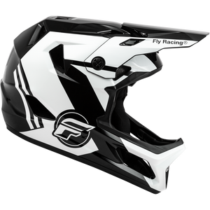 Fly Rayce Full Face BMX / DH Helmet - sz Adult L - Black/White/Gray