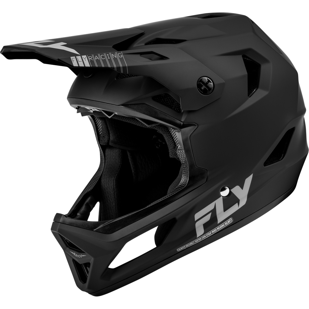 Fly Rayce Full Face BMX / DH Helmet - sz Adult M - Matte Black