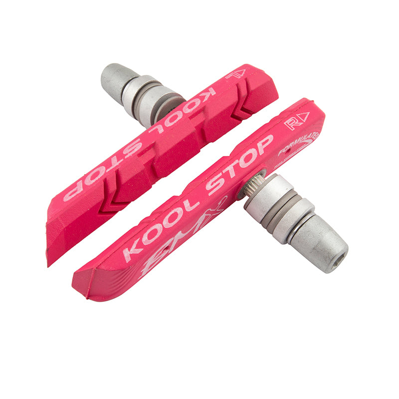 Kool Stop BMX Brake Pads/Shoes - Threaded - Pink - USA Made
