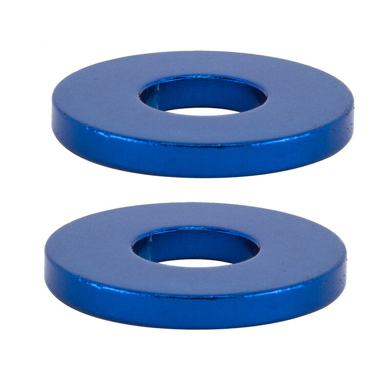 SE Alloy Hub Washers / Dropout Savers - Pair - Fits 3/8" axles - Dark Blue