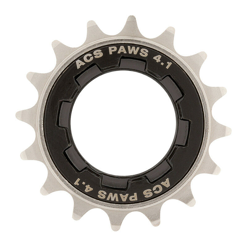 ACS Paws 4.1 16T BMX Freewheel - 1/8" & 3/32"- Black/Nickel