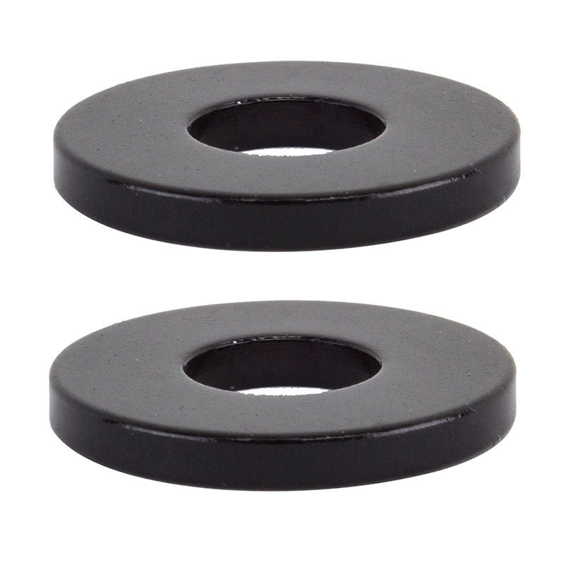 SE Alloy Hub Washers / Dropout Savers - Pair - Fits 3/8" axles - Black