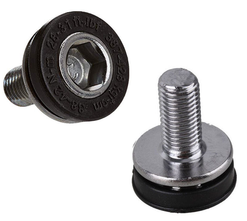 M8x1.0 Crank Spindle Bolts - Silver