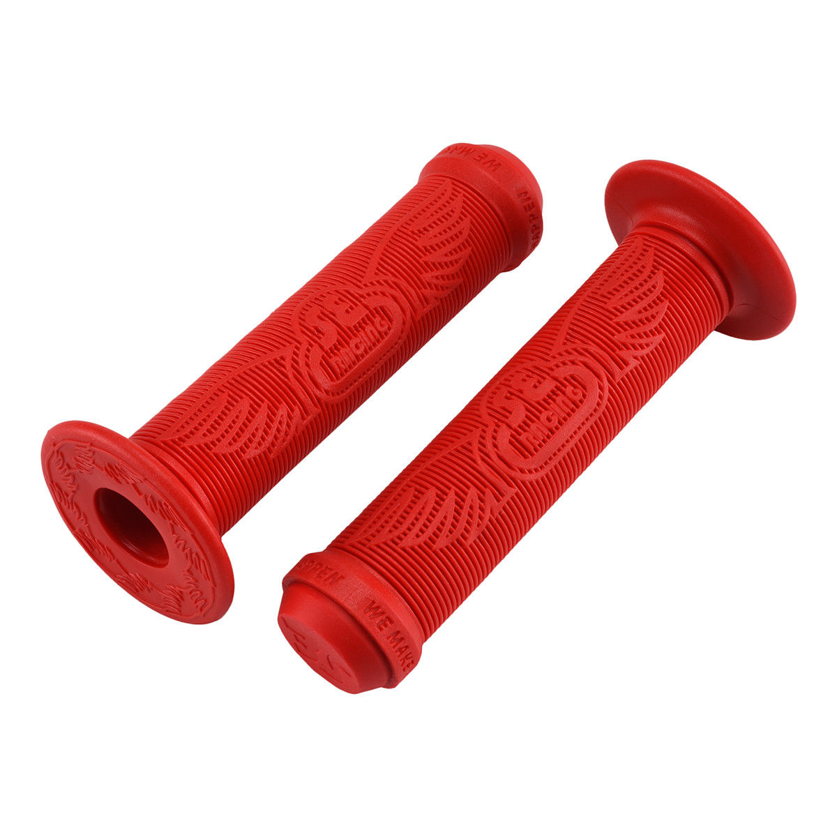 SE Racing Wing BMX Grips - Flanged - Red
