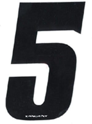 Tangent BMX Numberplate Number - 3" # - Black
