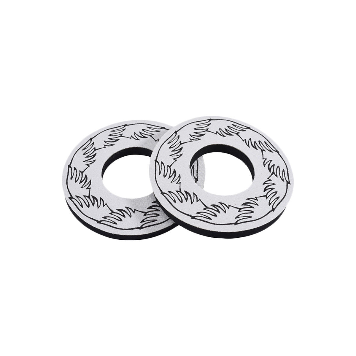 SE Racing Wing BMX Grip Donuts - White