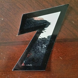 Lizard Skins BMX Numberplate Number - 4.5" # - Foil - USA Made