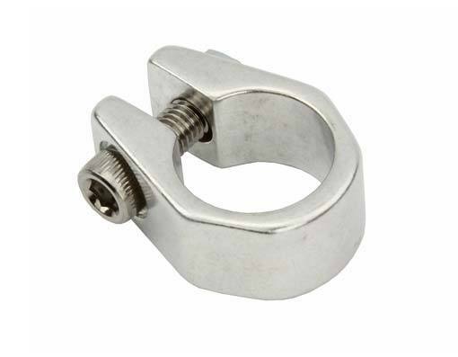 Tuf Neck style Seat Post Clamp 1-inch 25.4mm Silver