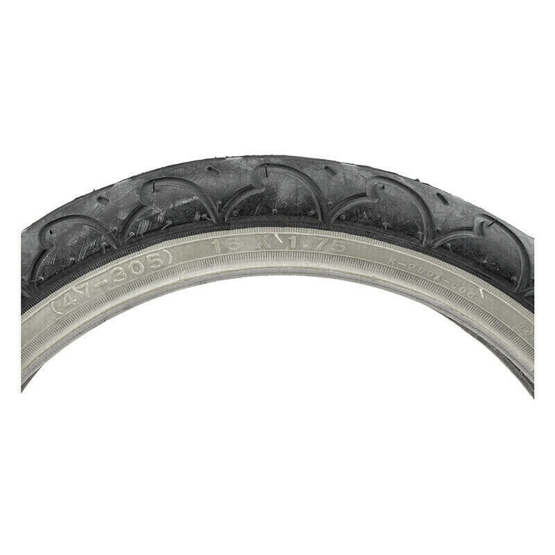 16x1.75 Kenda K909A Freestyle BMX tire - Black w/ Gray Sidewall