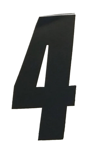Hammer BMX Numberplate Number - 3-1/2" # - Black
