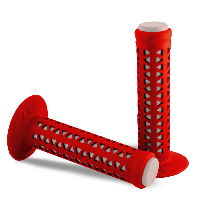 AME Unitron re-issue retro BMX grips - Red over White