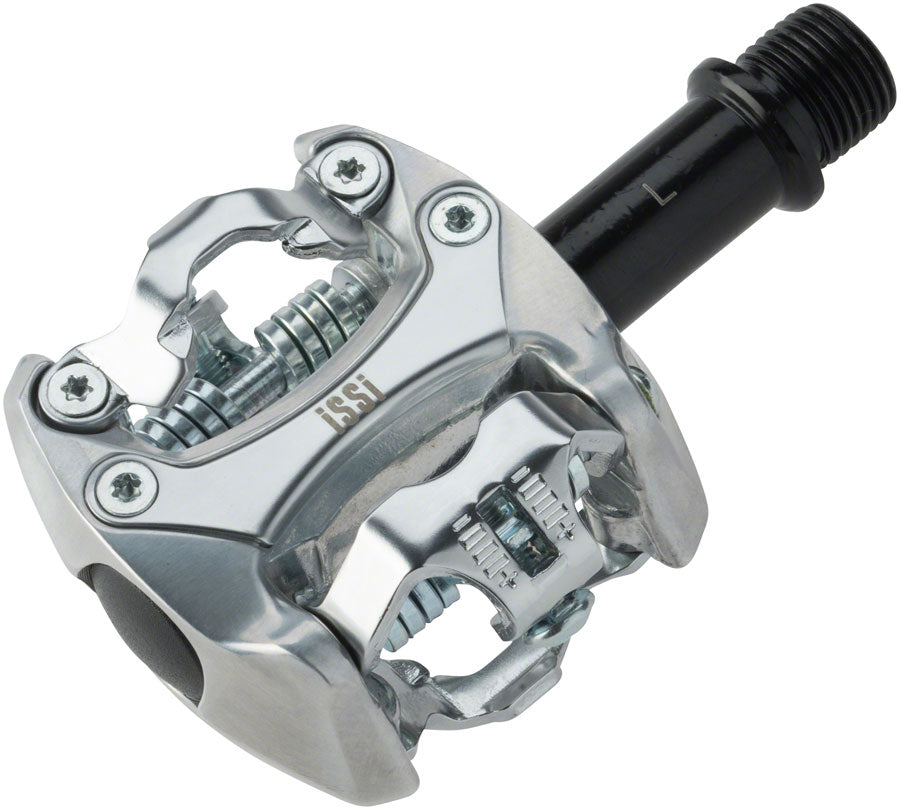 iSSi Flash I Dual Sided Aluminum Clipless Pedals w/ Cleats - Silver
