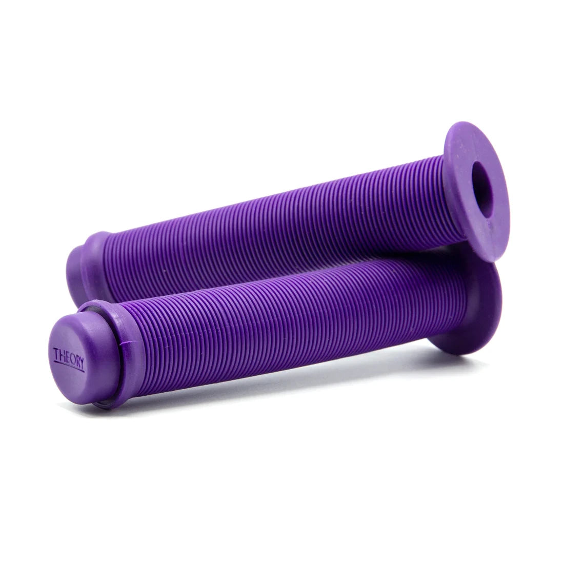 Theory Data Grips w/ Bar Ends - Flanged - Purple