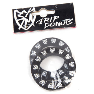 S&M Sharpie Shield BMX Grip Donuts - Black & White