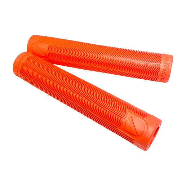 S&M BTM Hoder Flangeless BMX grips - Orange - USA Made - BMXGuru
