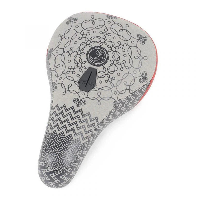 Shadow Conspiracy Penumbra Mid Pivotal BMX Seat - Coulomb Series 8 - Gray / Black / Red