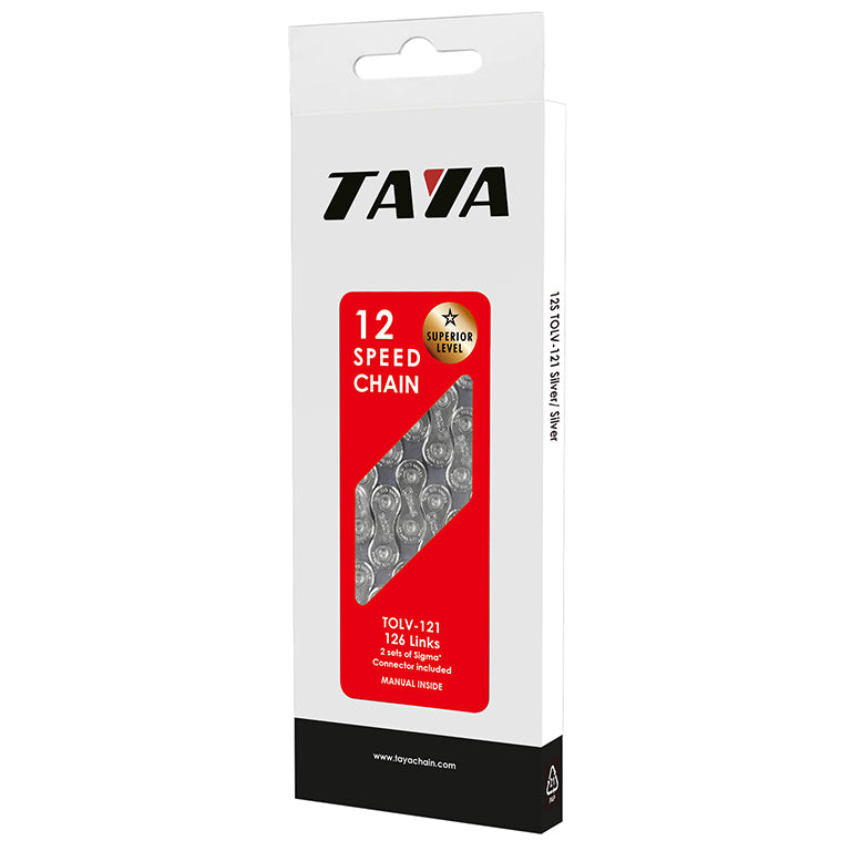 Taya TOLV-121 Chain - 12-Speed - Silver