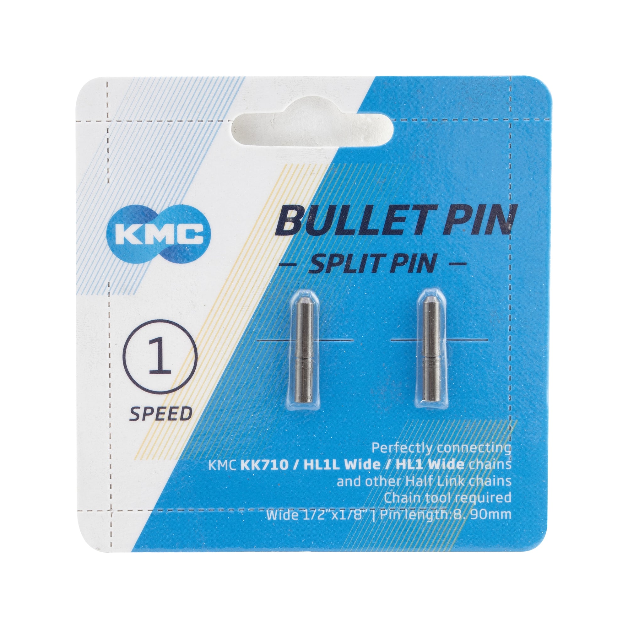 KMC Bullet Pin - Split Pin Chain Connector - Pkg of 2