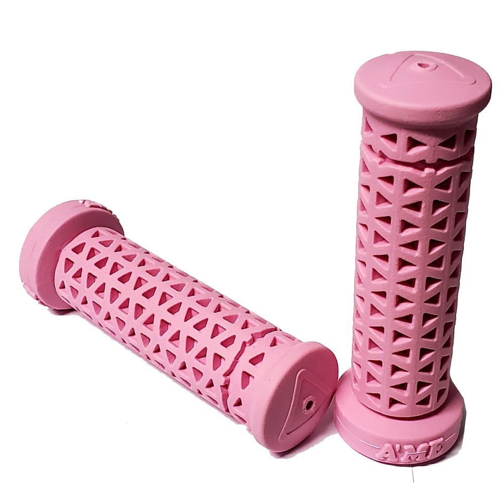 AME Zone Flangless BMX grips - Pink - USA Made