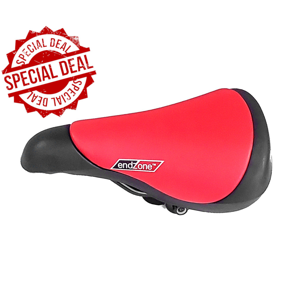Velo 311 BMX Railed Seat 8mm rails Hemorrhoid style Red