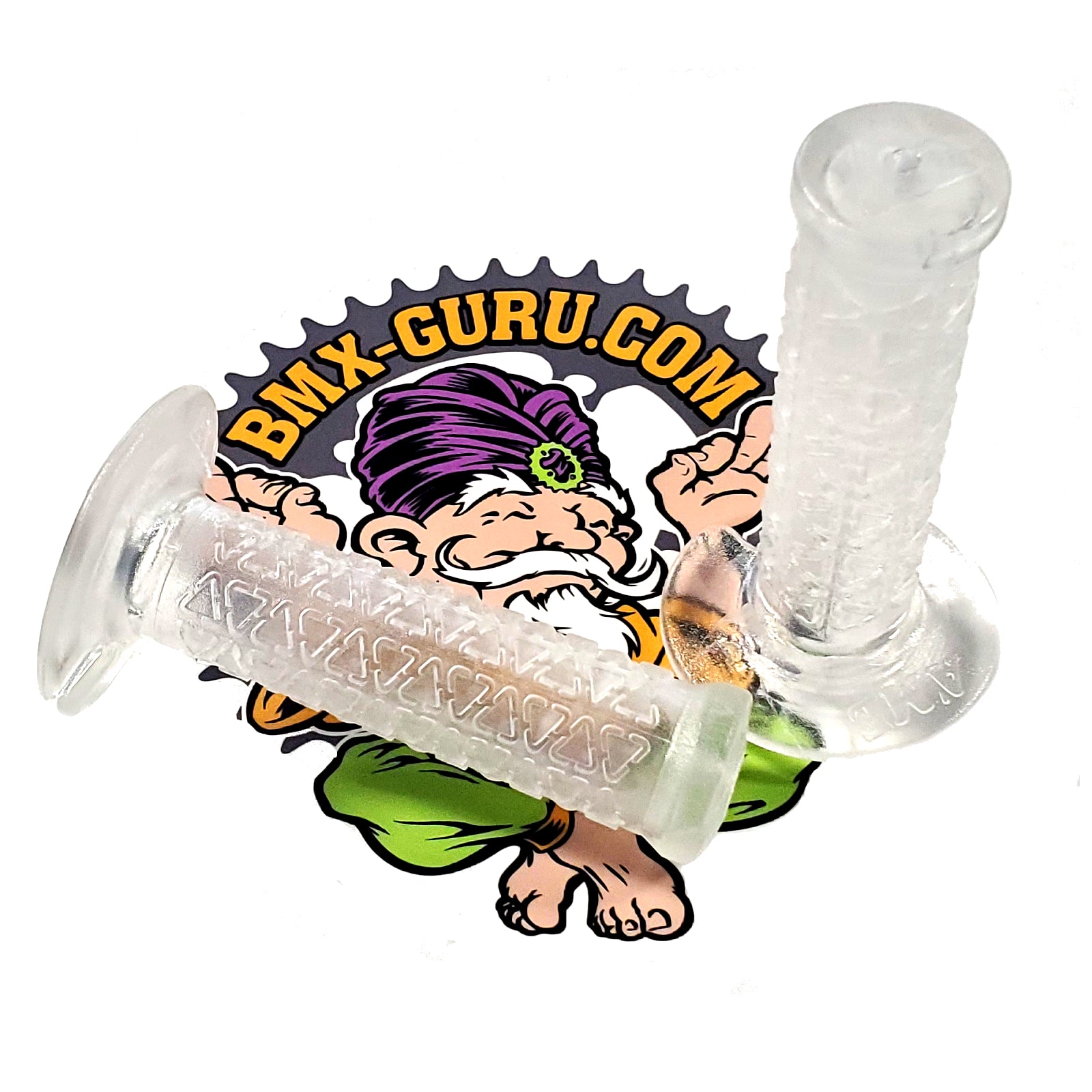 AME Mini BMX Grips - Clear - USA Made