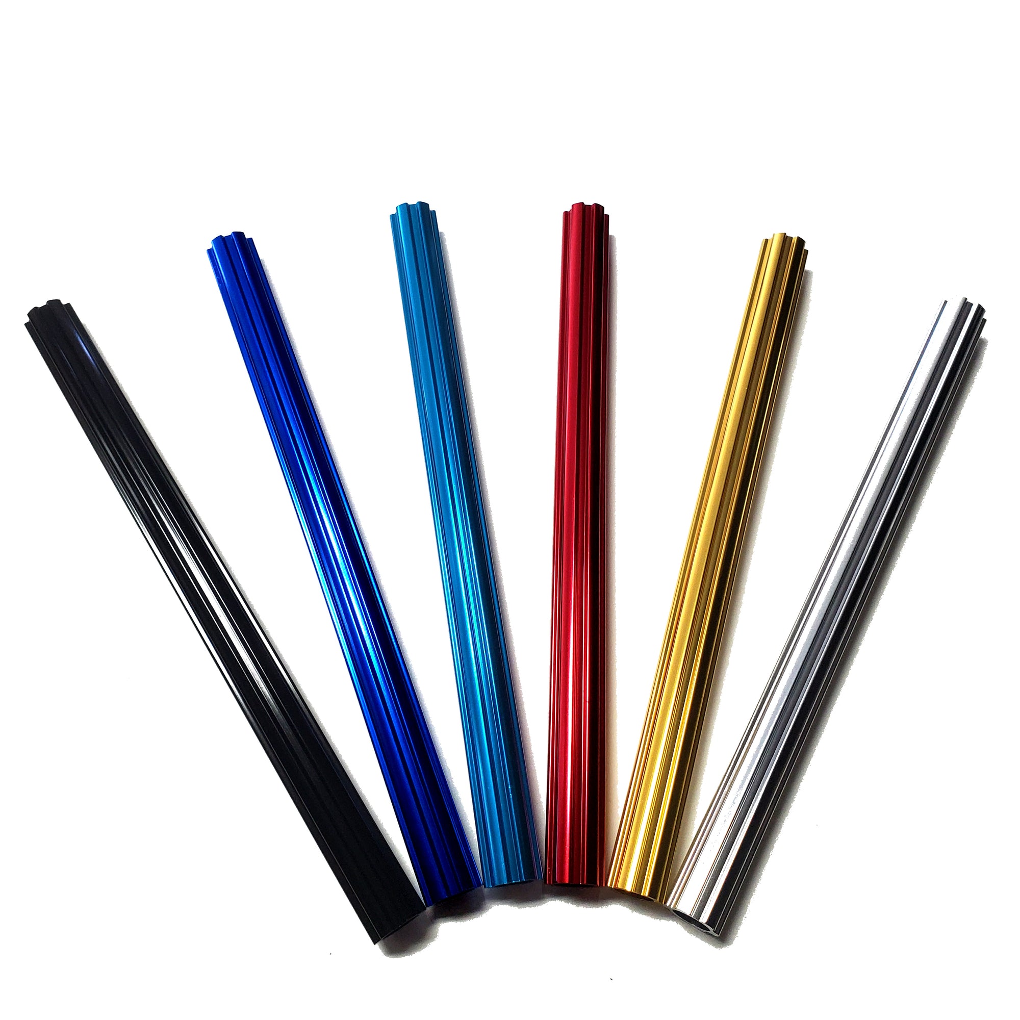 Fluted alloy LAYBACK bicycle seat post 22.2mm 7/8