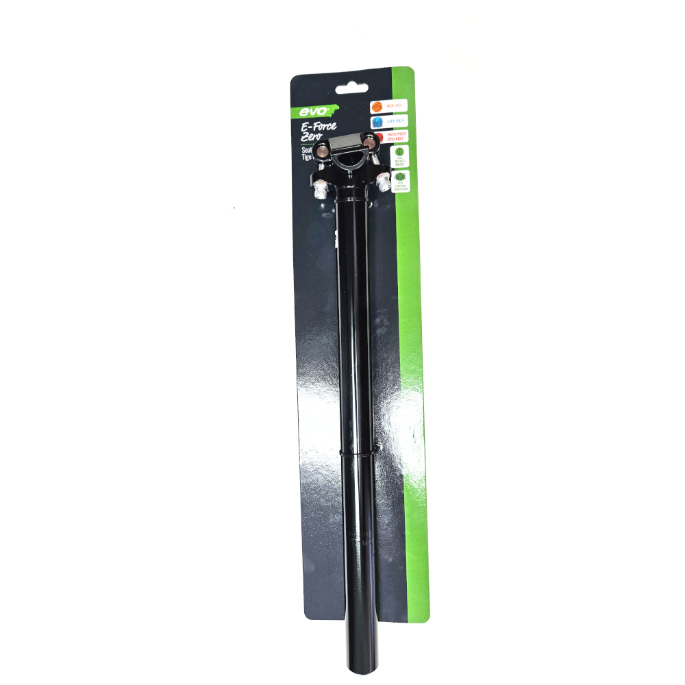 26.8mm Aluminum Micro Adjust Seat Post - 400mm - Black
