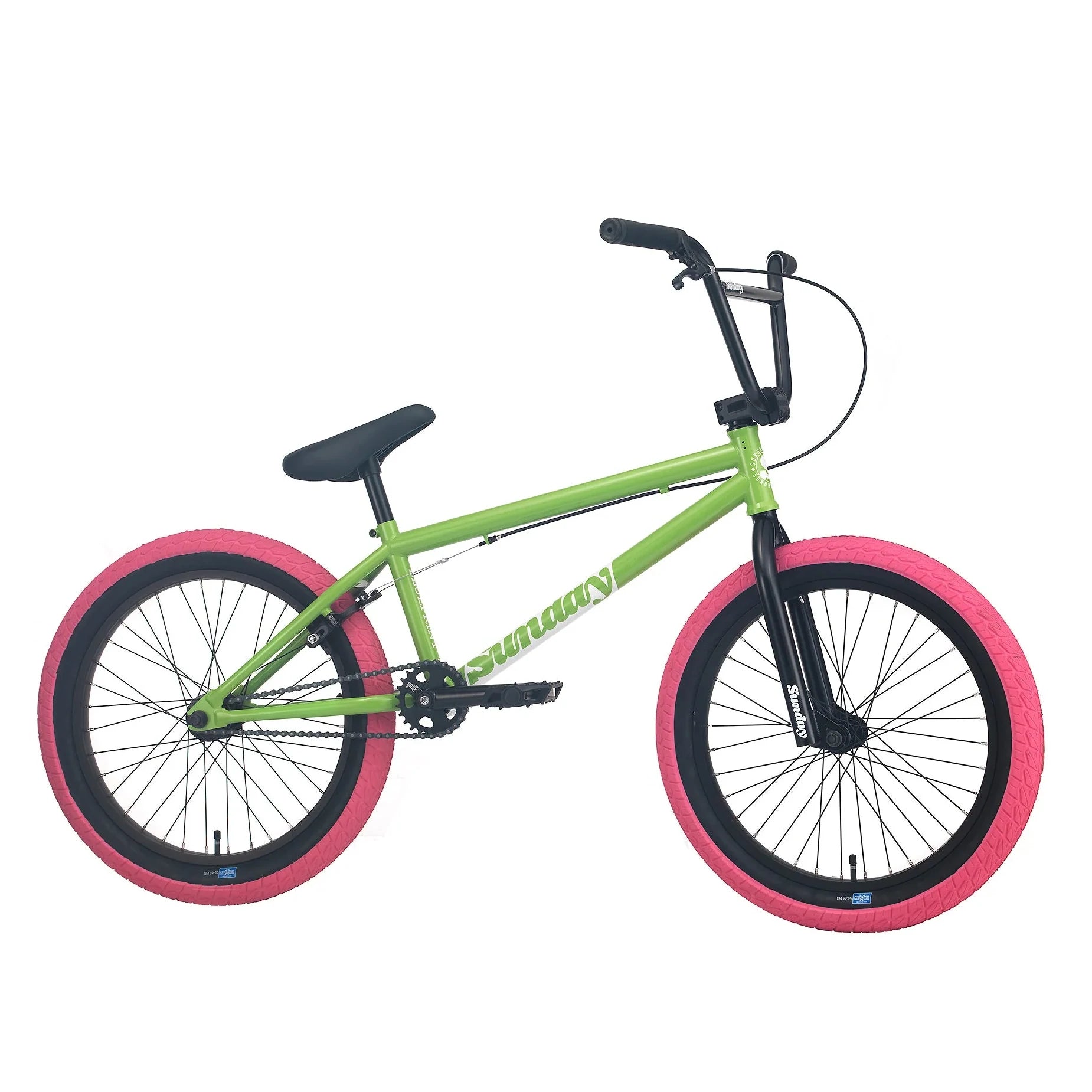 Sunday Blueprint - 20" Complete BMX Bike - 20.5"TT - Watermelon w/ Pink Tires