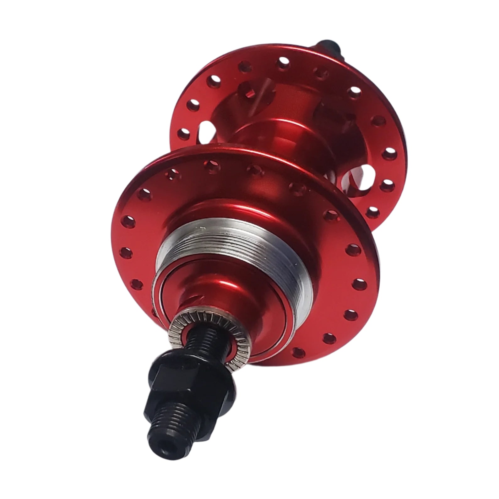 Sealed Disc BMX Race Hubset - 3/8" axles - 36H - Red 100/110mm