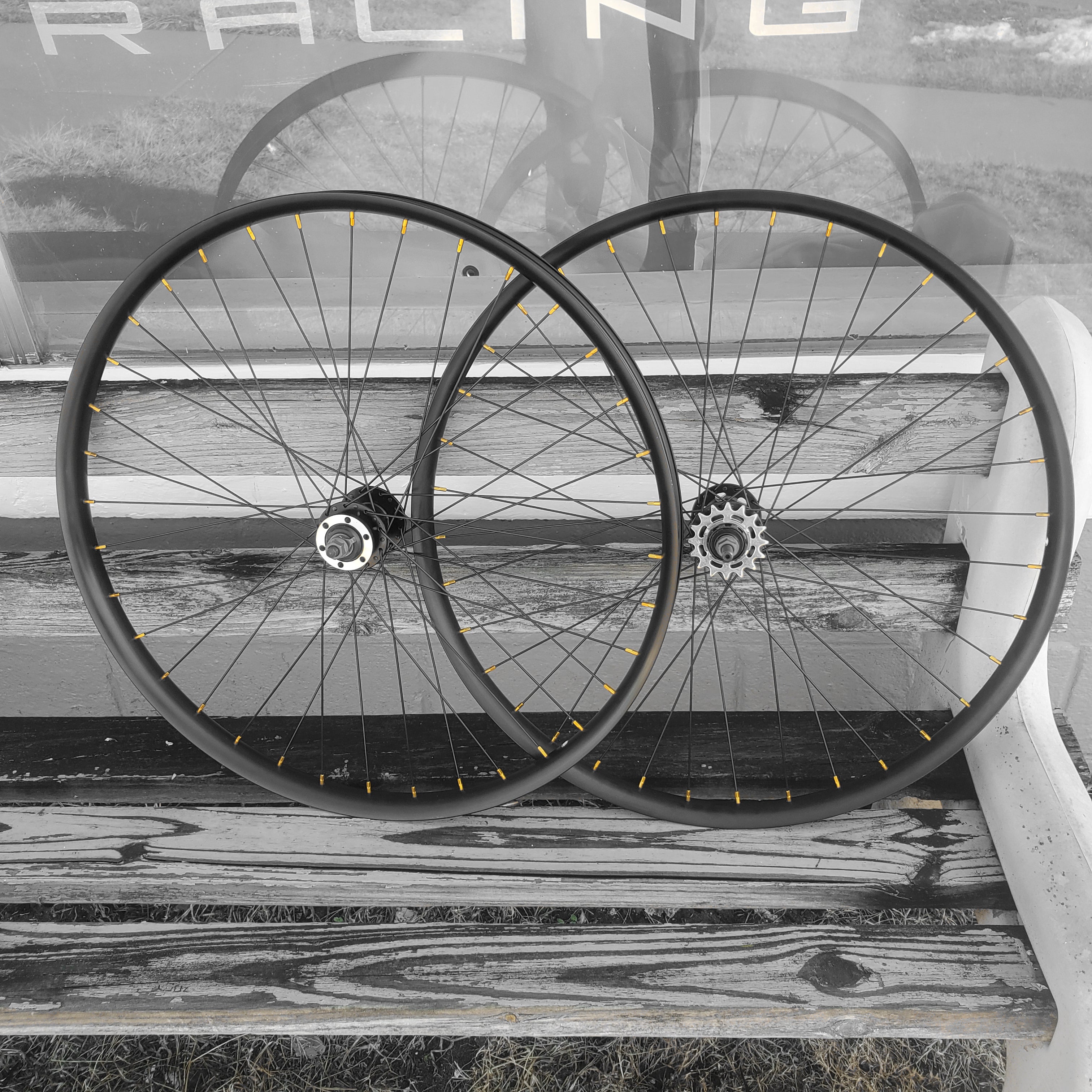 27.5" SE Racing 2022-25 Beastmode Wheelset - 36H - Black/Gold