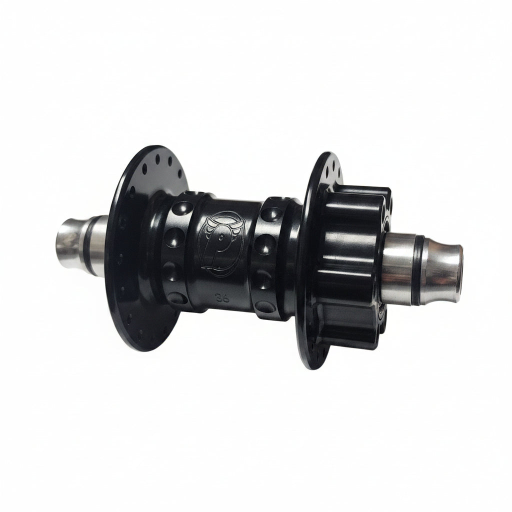 Bicycle hub on a white background