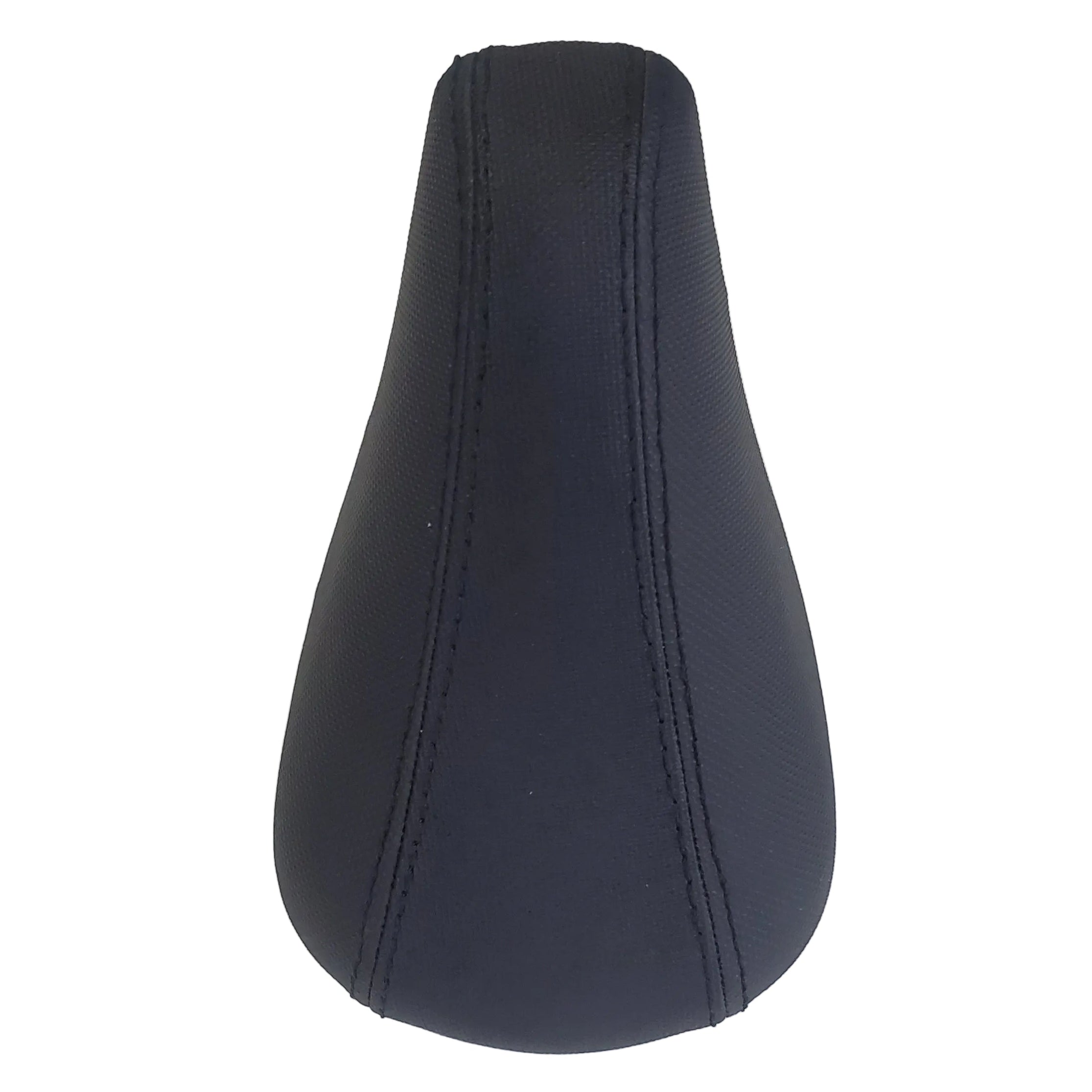 Black bicycle seat on a white background