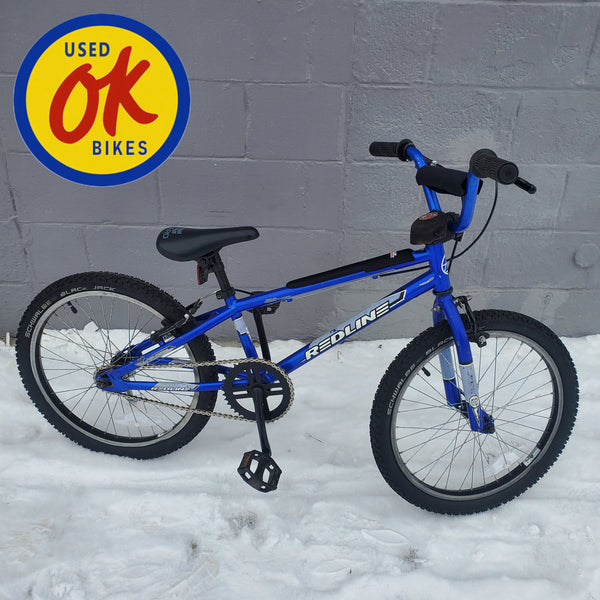 20" Redline Raid - 18" TT Used BMX Bike - Blue *IN STORE PICK-UP ONLY* -  BMXGuru.com / C&W Cycle