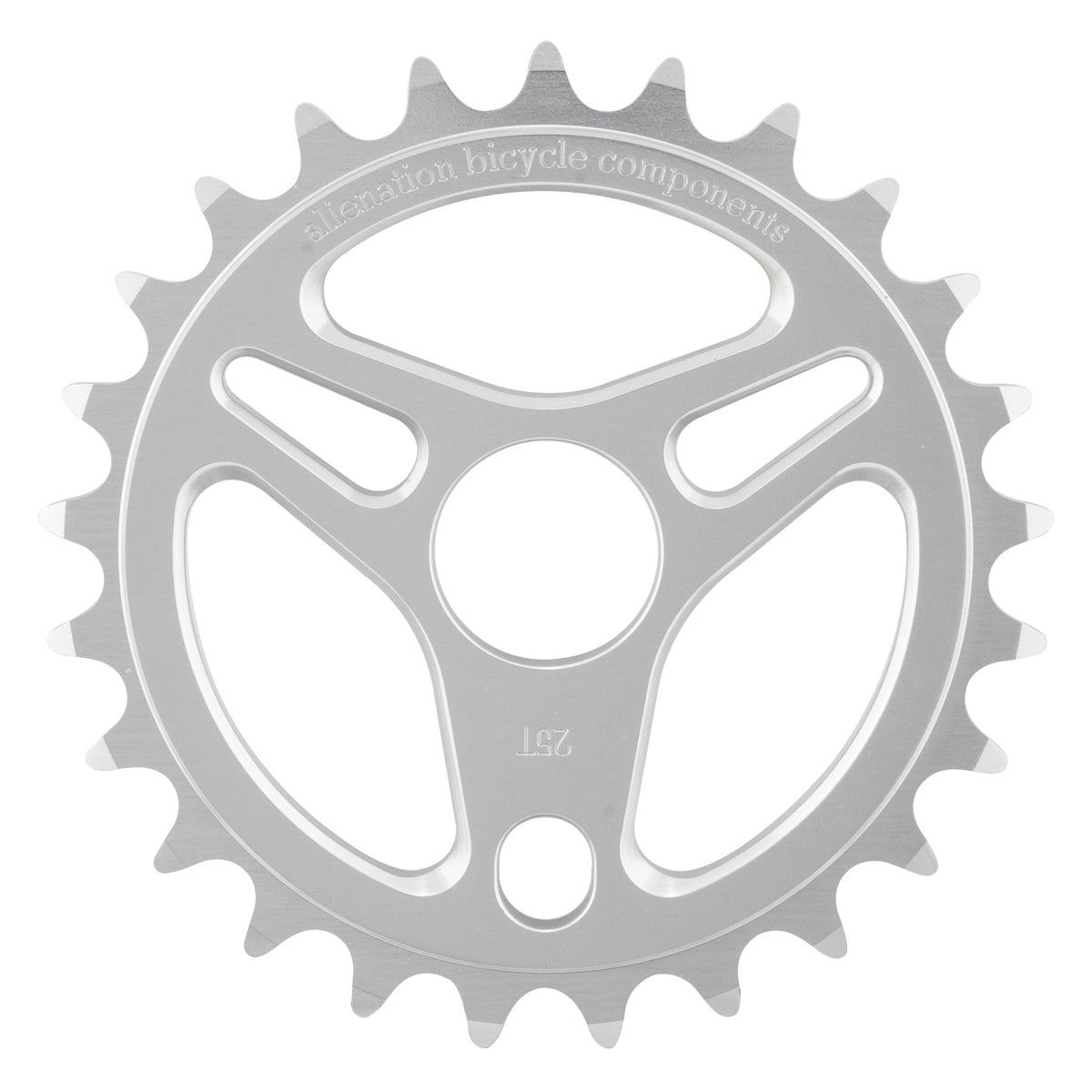 silver sprocket on a white background