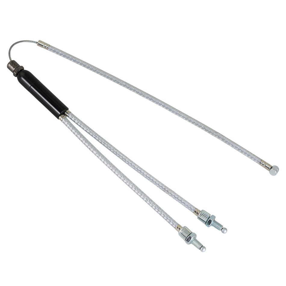 Upper Gyro Style BMX Cable - Braided Silver