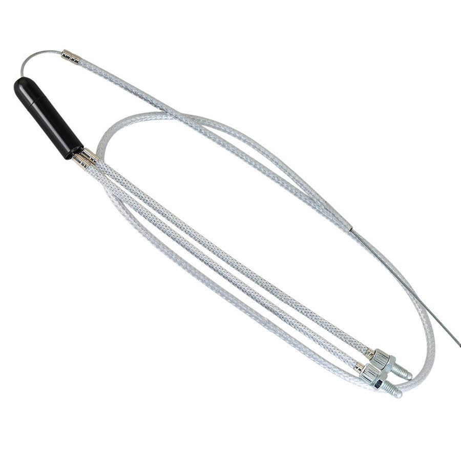 Lower Gyro Style BMX Cable - Braided Silver