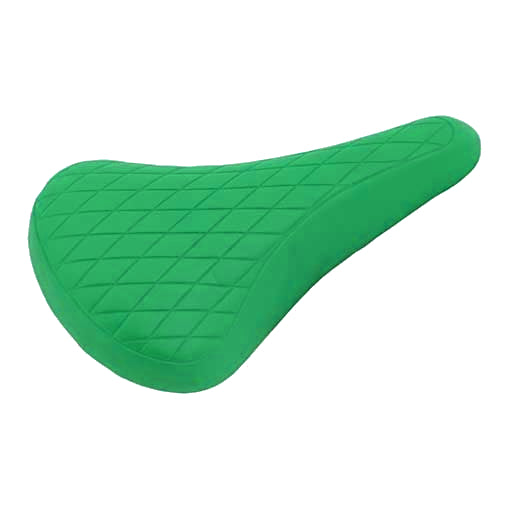 Quilted BMX / Road Retro Railed Seat - Green