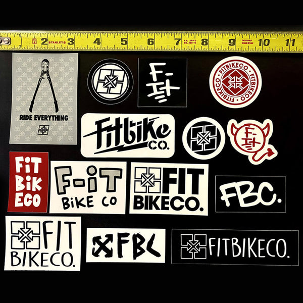 Fit BMX Sticker Pack - 14 Decals - BMXGuru.com / C&W Cycle