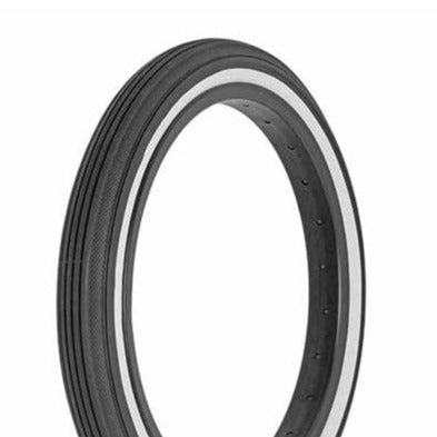 16x1-3/4 Superior Style Schwinn S-7 Bicycle Tire (47-317) - Black w/ Whitewall